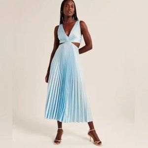 The A&F Giselle Pleated Cutout Maxi Dress